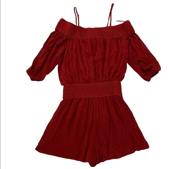 Purple Snow Red Spaghetti strap Romper size Small - Picture 3 of 15
